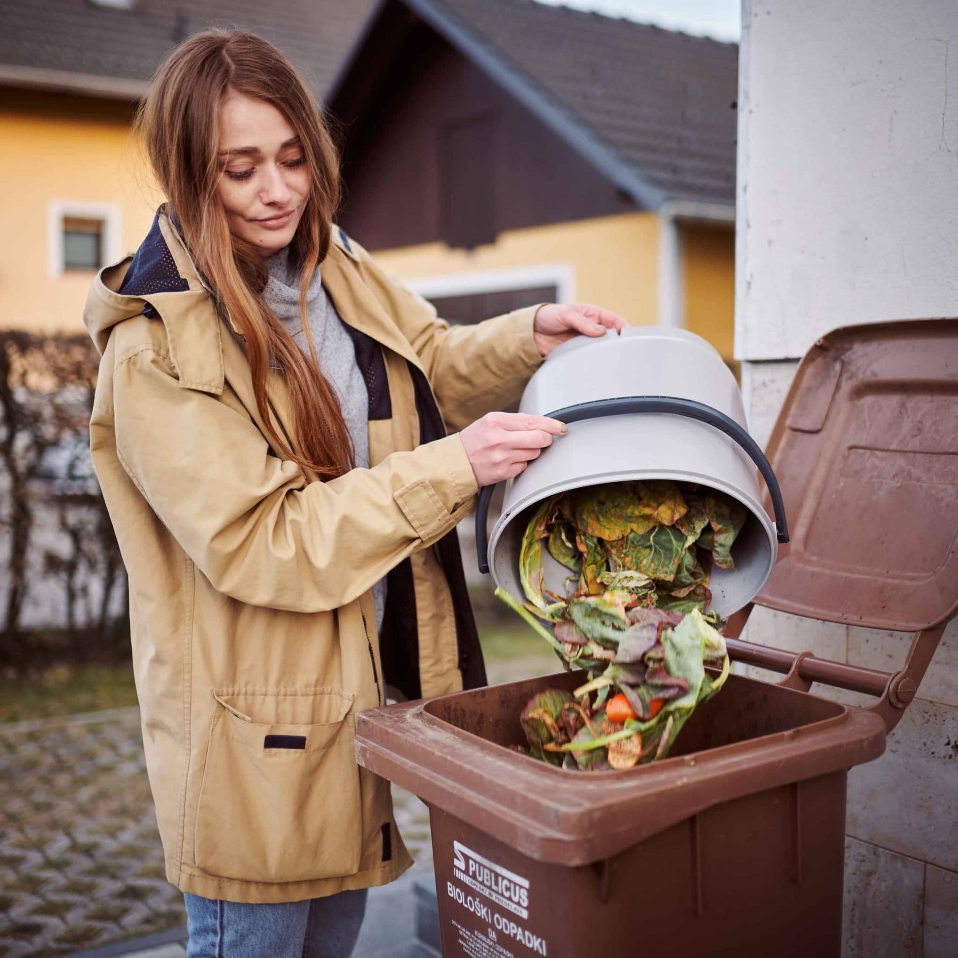 Biojäätmete komposter Bokashi Organko Essential cappuccino komplekt 2 x 15,3 L - Koduwärk