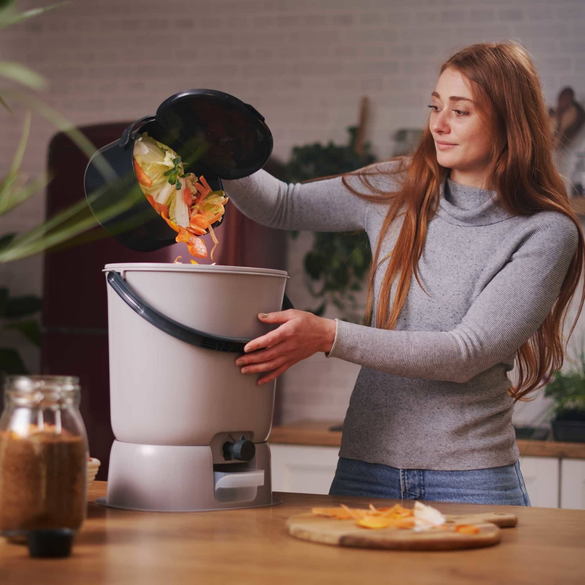 Biojäätmete komposter Bokashi Organko Essential oliiviroheline 15,3 L - Koduwärk