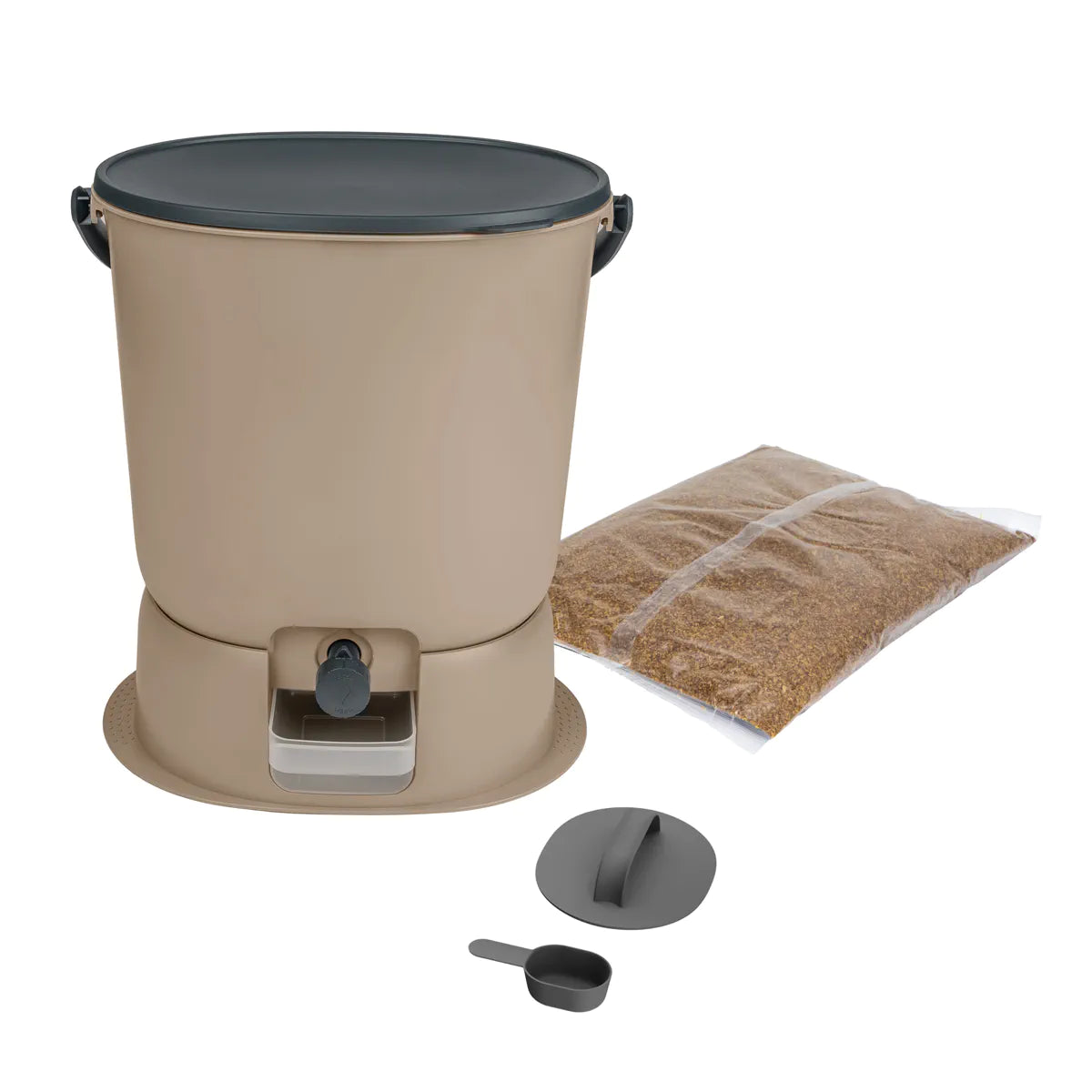 Biojäätmete komposter Bokashi Organko Essential cappuccino 15,3 L