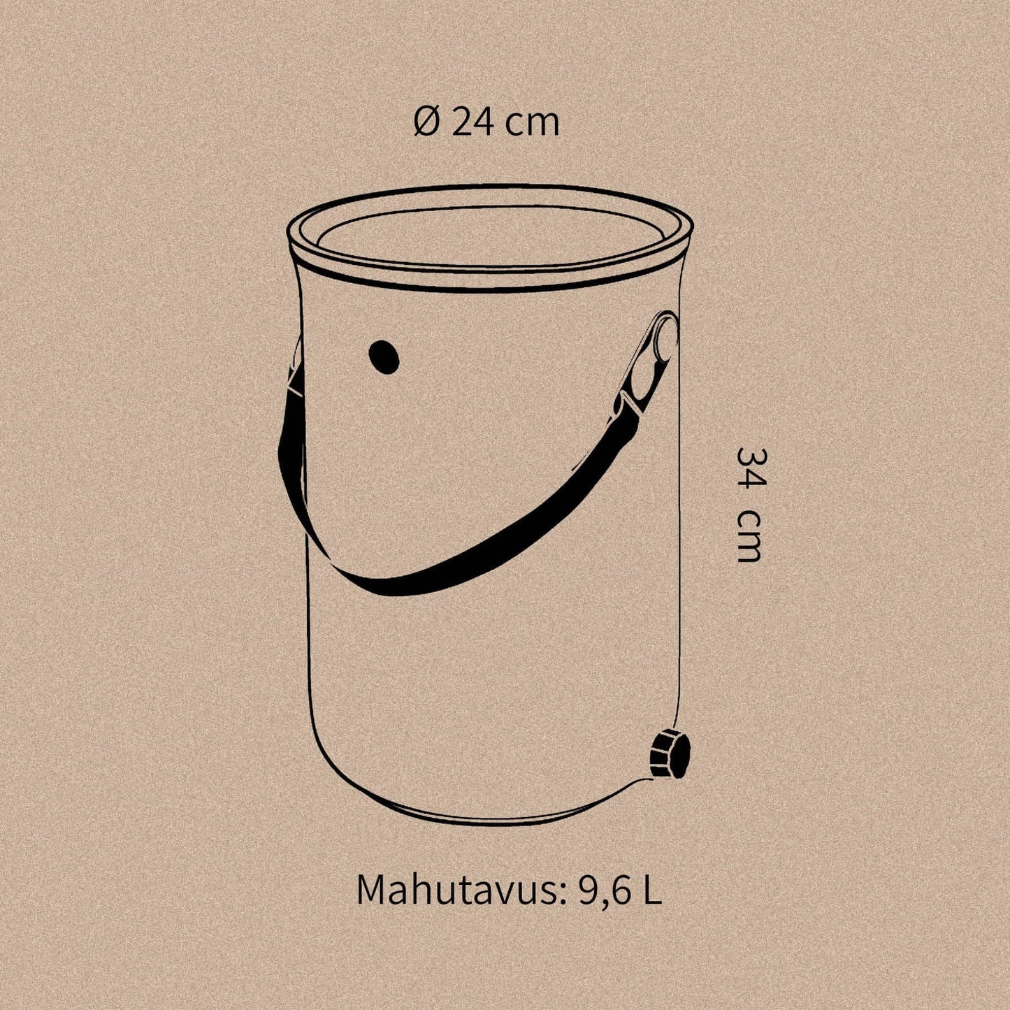 Bokashi Organko 2 köögikomposter oliiv 9,6 L - Koduwärk
