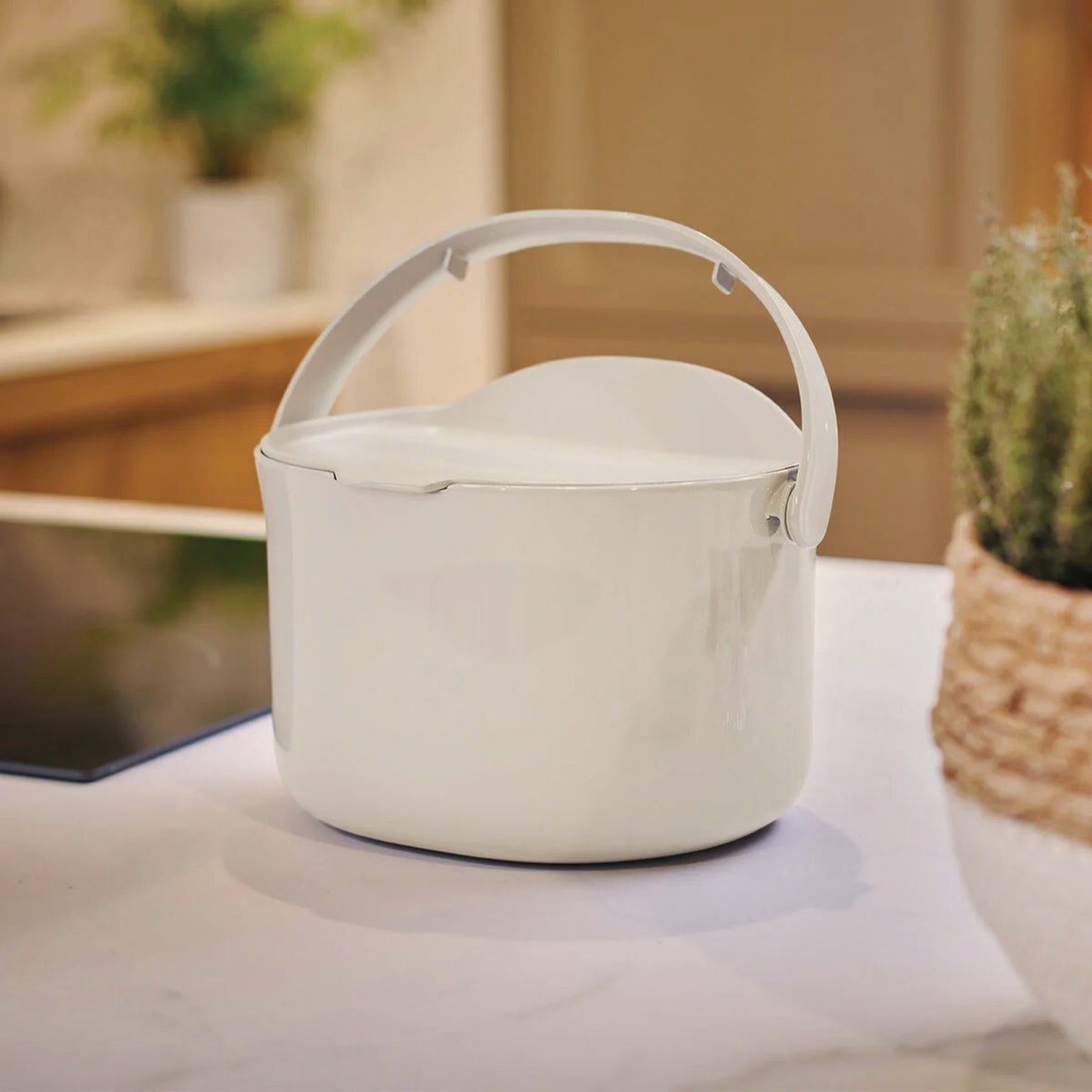 Biojäätmete prügikast Organko Daily valge 3,3 L