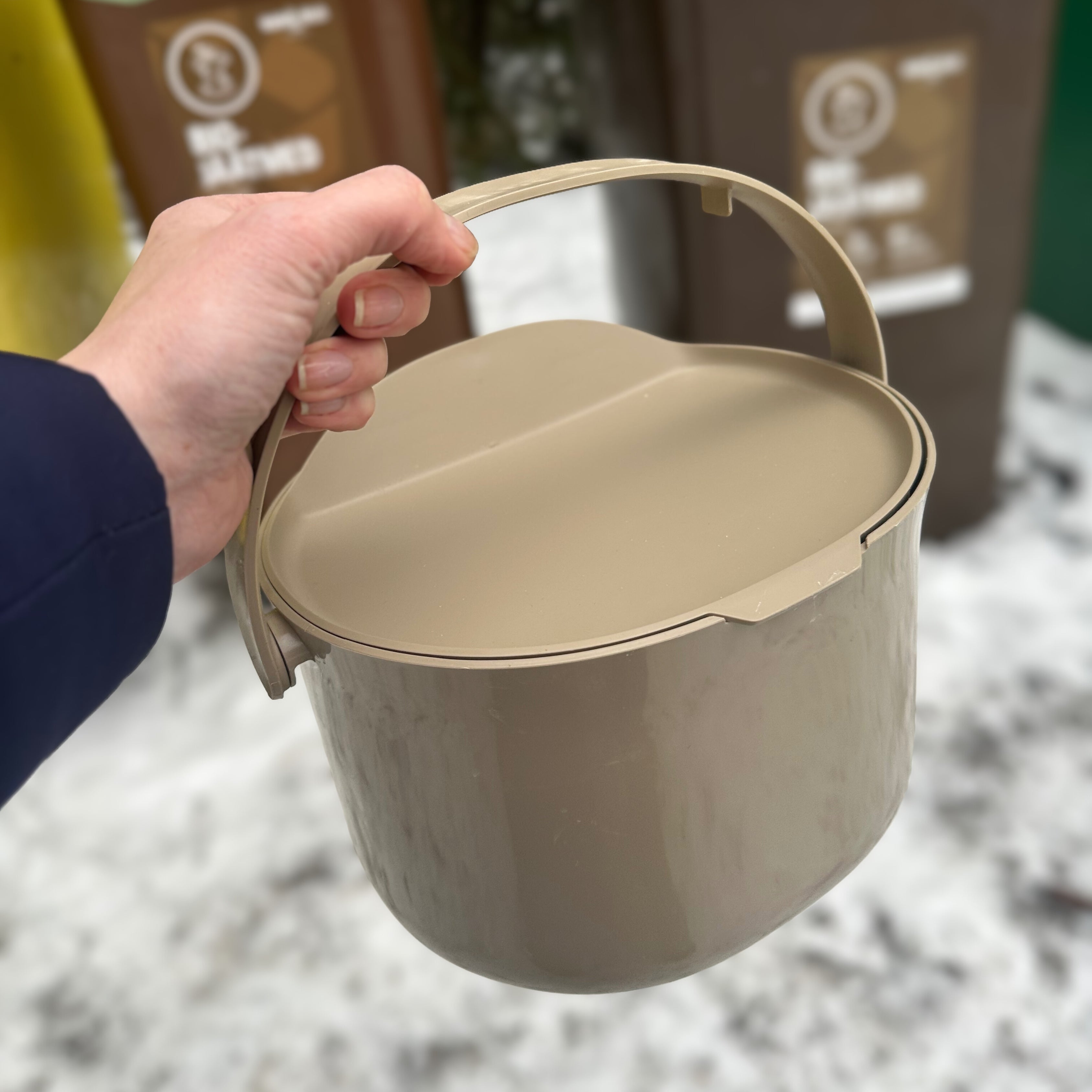 Biojäätmete prügikast - Organko Daily cappuccino 3,3 L