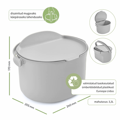 Biojäätmete prügikast Organko Daily hall 3,3 L