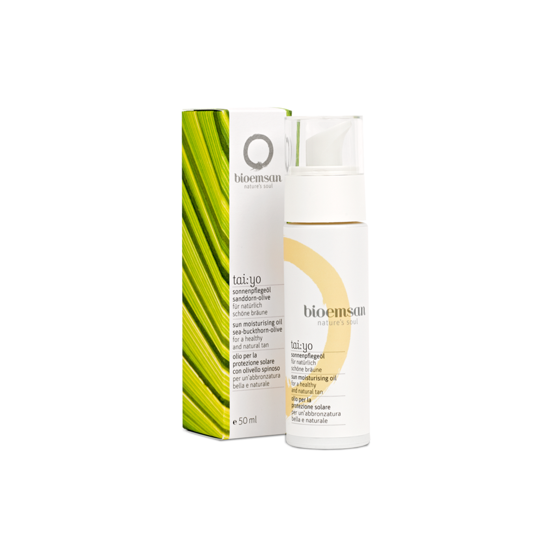 Looduslik päevitusõli astelpaju ja oliiviga - Bioemsan  50 ml