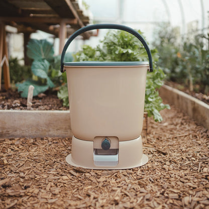 Biojäätmete komposter Bokashi Organko Essential cappuccino komplekt 2 x 15,3 L