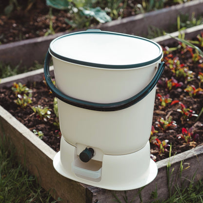 Biojäätmete komposter Bokashi Organko Essential valge komplekt 2 x 15,3 L