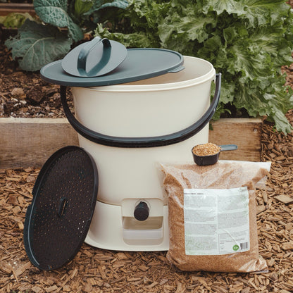 Biojäätmete komposter Bokashi Organko Essential valge 15,3 L