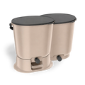 Bokashi komposter - Organko Essential komplekt cappuccino 2 x 15,3 L