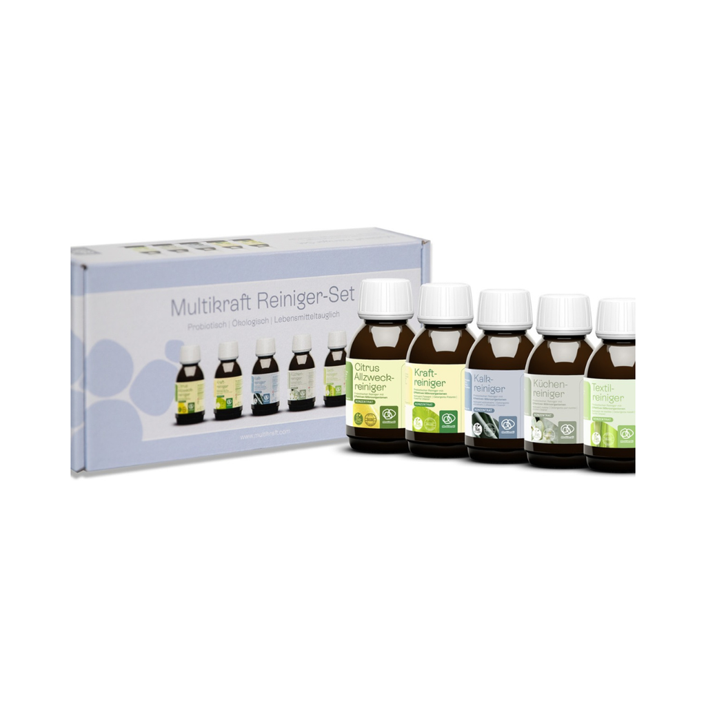 Probiootiliste puhastusvahendite komplekt 5 x 100 ml koos karbiga