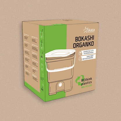 Bokashi Organko 1 komposter oliiv / valge 16 L - Koduwärk