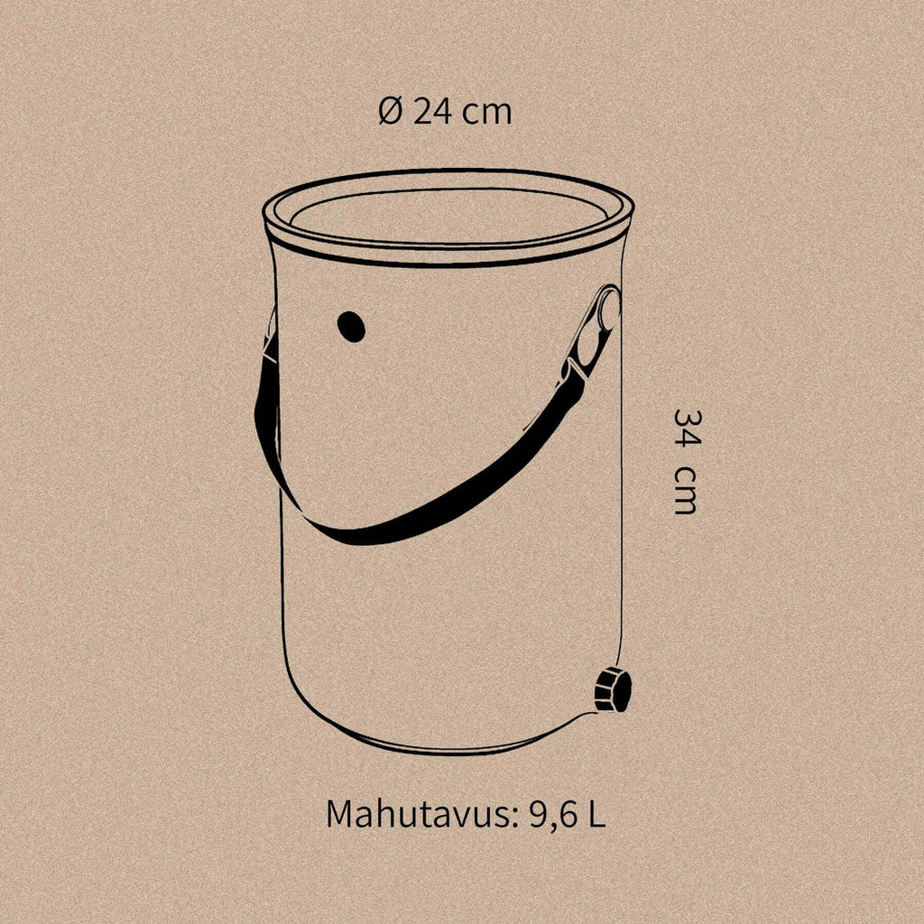 Bokashi Organko 2 köögikomposter cappuccino komplekt 2 x 9,6 L - Koduwärk