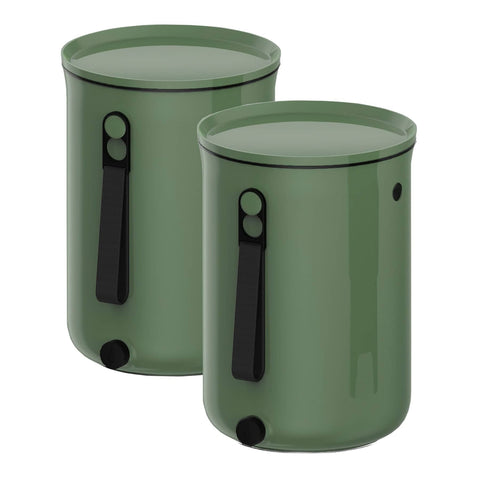 Bokashi Organko 2 köögikomposter oliiv komplekt 2 x 9,6 L