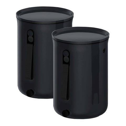 Bokashi Organko 2 Ocean köögikomposter must komplekt 2 x 9,6 L