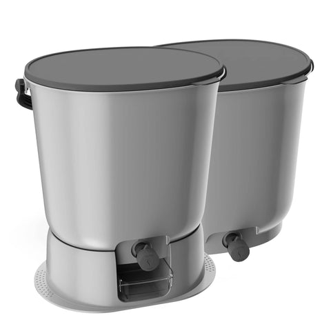 Biojäätmete komposter Bokashi Organko Essential hall komplekt 2 x 15,3 L